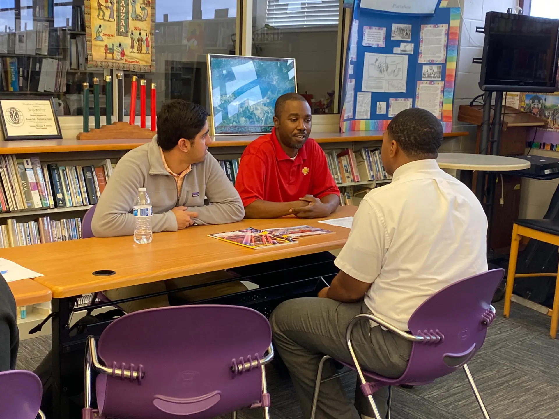 One-on-one career conversation with corporate partners