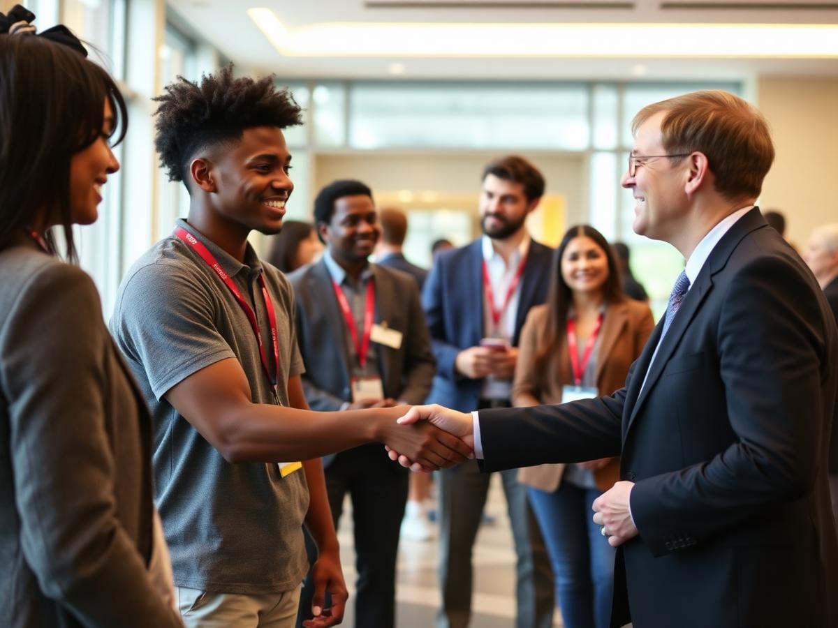 Career day introductions with corporate partners